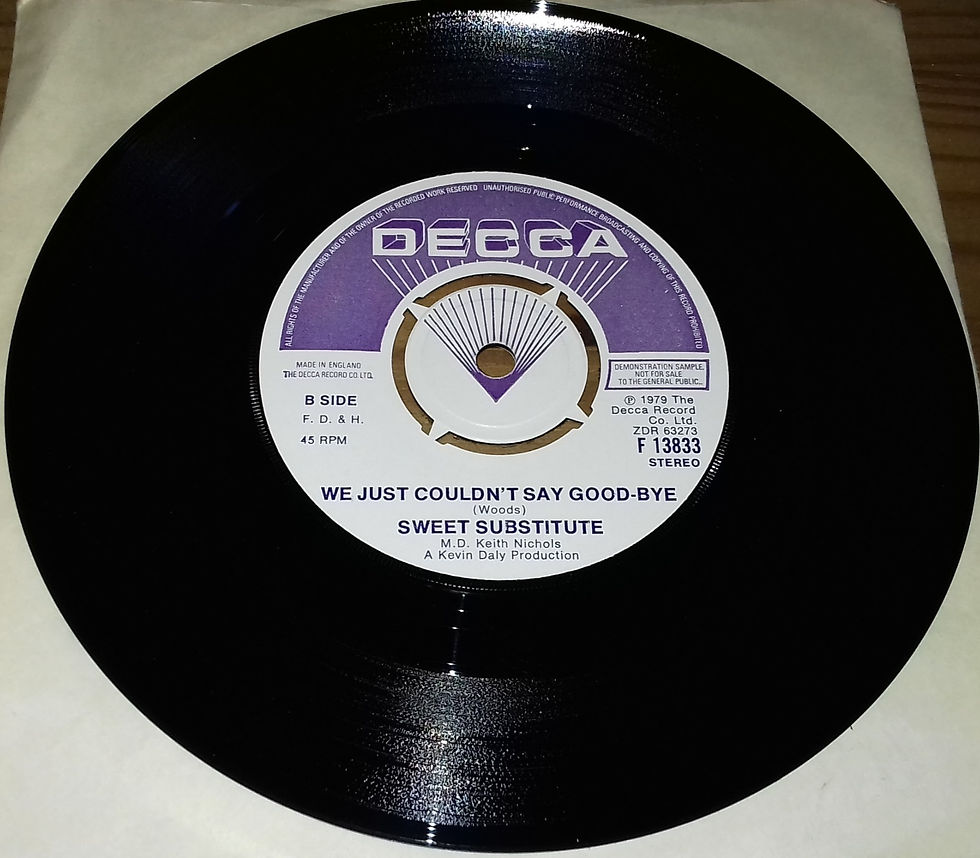 Miniatyrbild: Sweet Substitute - Back In The World Again (7", Promo) (Decca)
