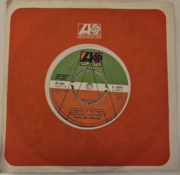 Black Oak Arkansas - Dancing In The Street (7", Single, Promo) (Atlantic)