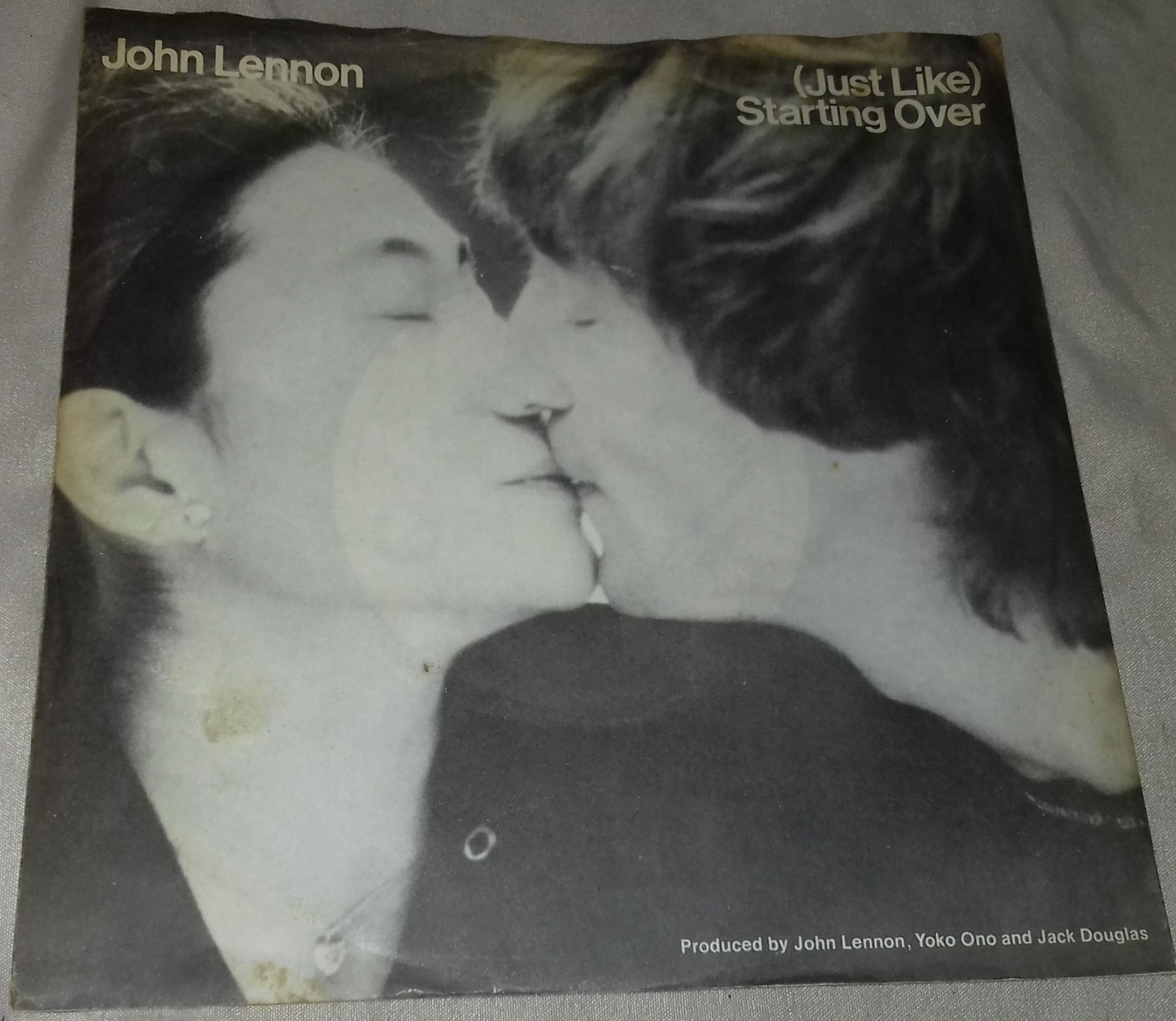 John Lennon - (Just Like) Starting Over (7", Single) (Geffen Records, G