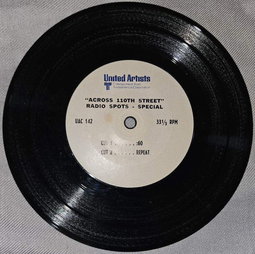 No Artist - Across 110th Street - Radio Spots Special (7", S/Sided) (United Arti