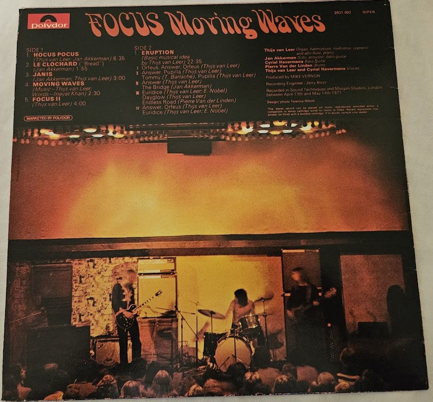 サムネイル： Focus  - Moving Waves (LP, Album, RE) (Polydor)