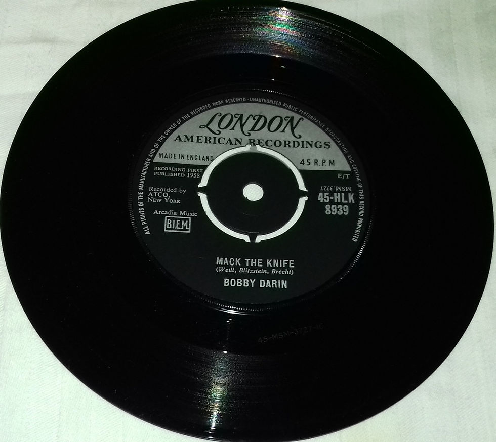 Bobby Darin - Mack The Knife (7", Single, 4-P) (London Records, London American