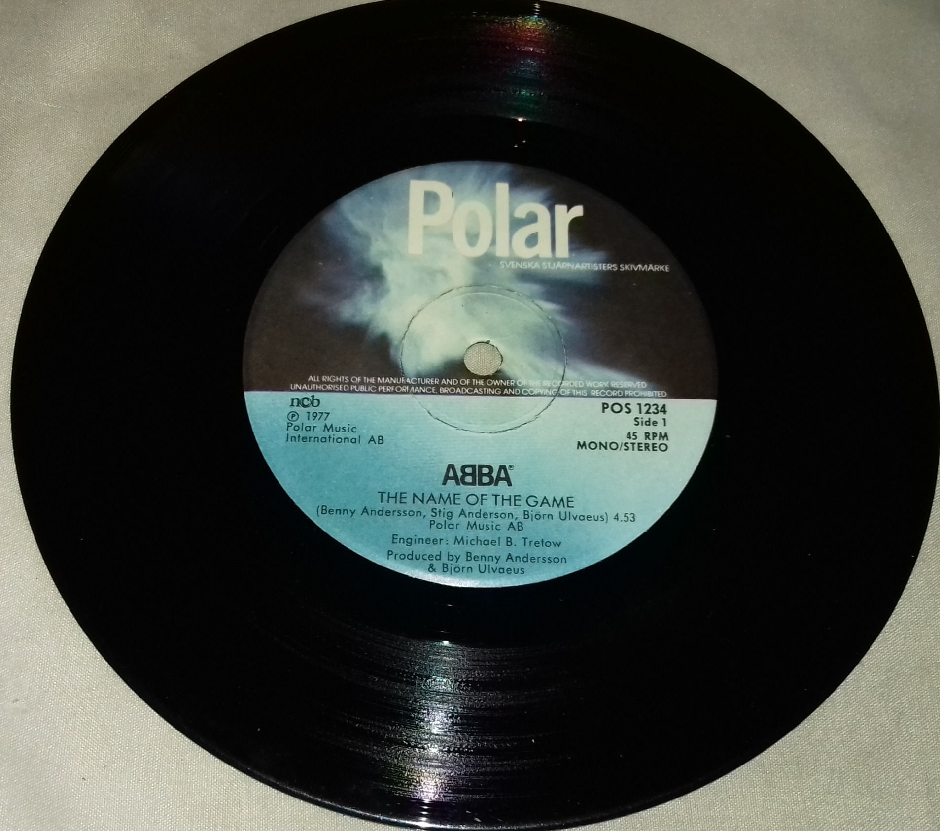 ABBA - The Name Of The Game / I Wonder (Departure) (7", Single, Sol) (Polar)