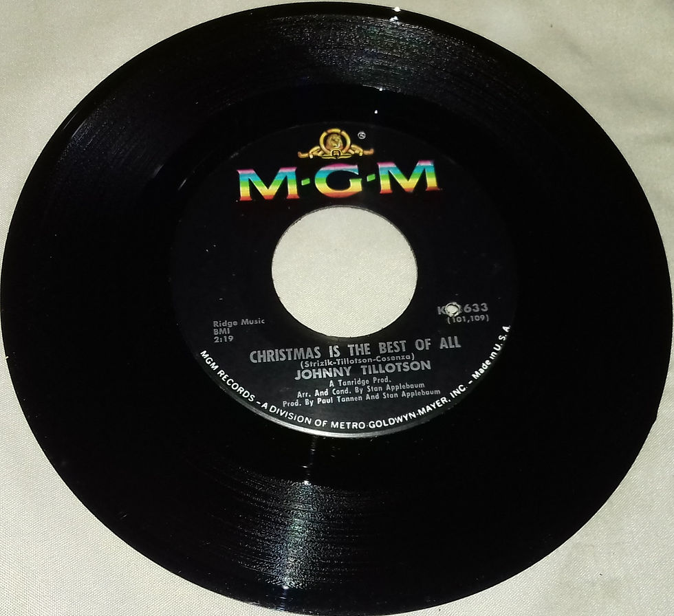Miniature : Johnny Tillotson - Christmas Country Style (7", Single) (MGM Records)