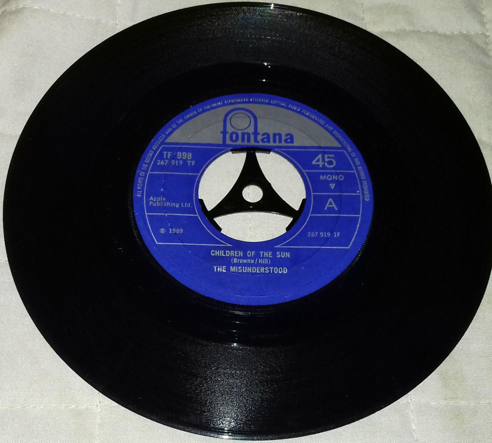 The Misunderstood - Children Of The Sun (7", Single, Mono) (Fontana)