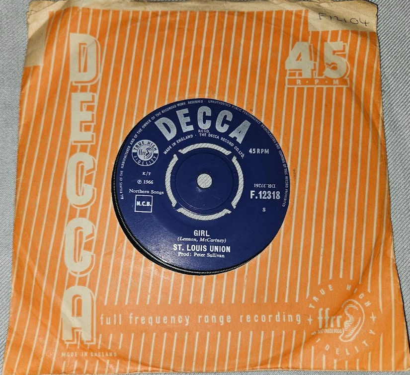 St. Louis Union - Girl (7", Single) (Decca)