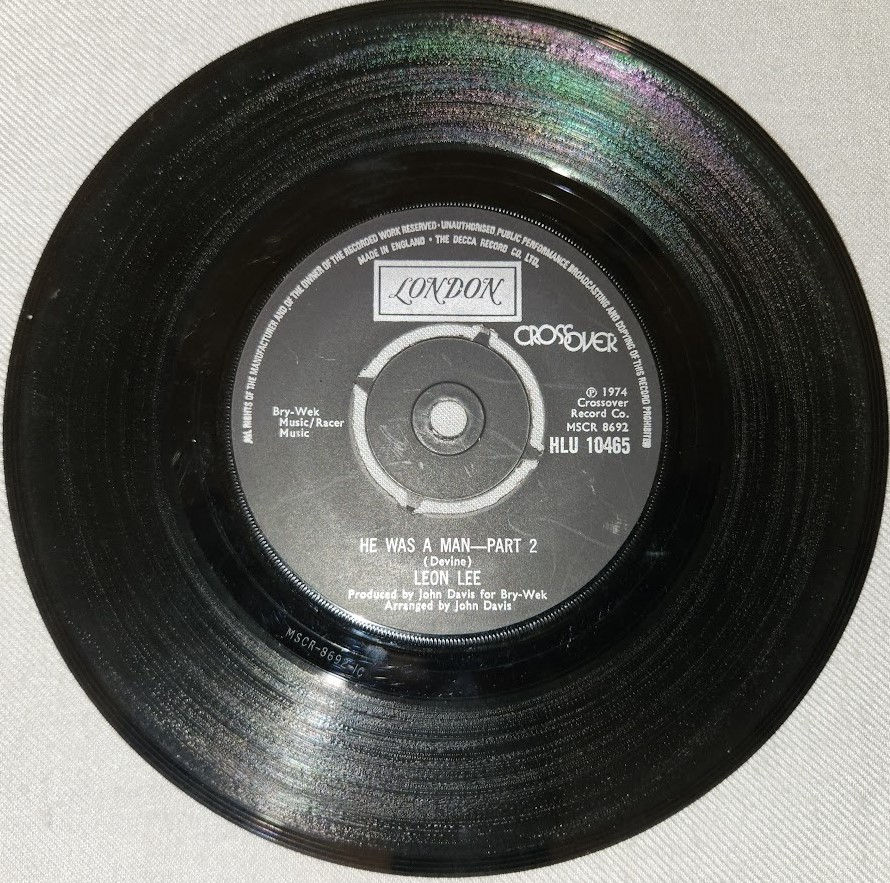 תמונה ממוזערת: Leon Lee  - He Was A Man (7") (London Records)