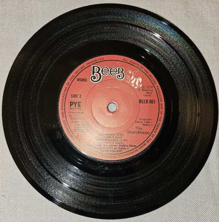 Pikkukuva: Gene Vincent - Roll Over Beethoven (7", Single, Mono, RE, Pap) (BeeB)