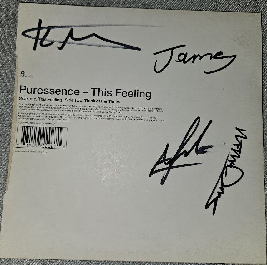 Thumbnail: Puressence - This Feeling (7", Single) (Island Records)
