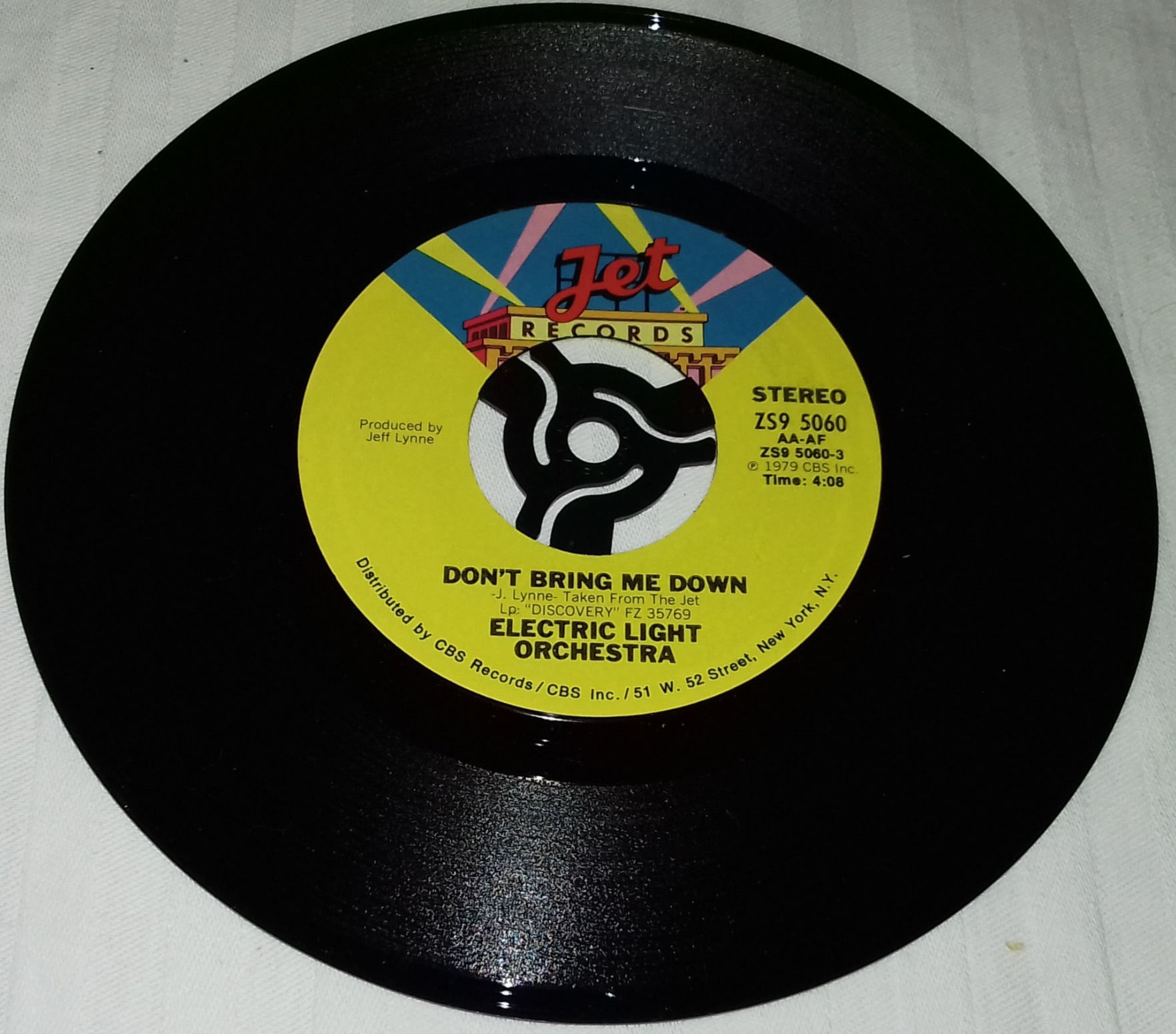 Electric Light Orchestra - Don't Bring Me Down (7", Single, Styrene, Pit) (Jet