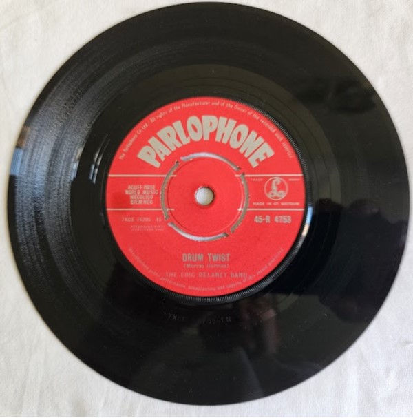 Eric Delaney Band - Drum Twist / Yes Indeed (7") (Parlophone)