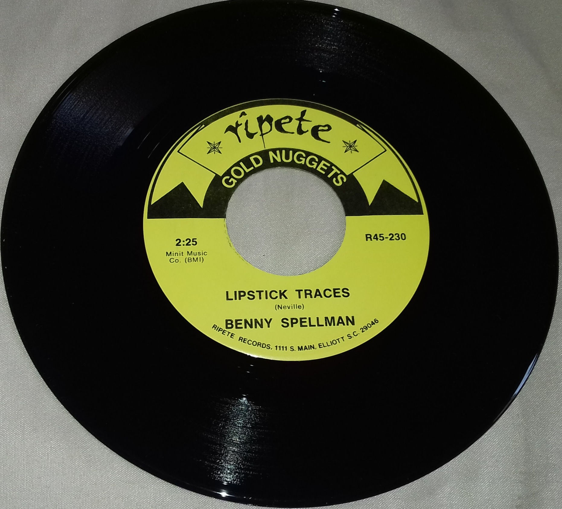 Benny Spellman - Lipstick Traces (7") (Ripete)
