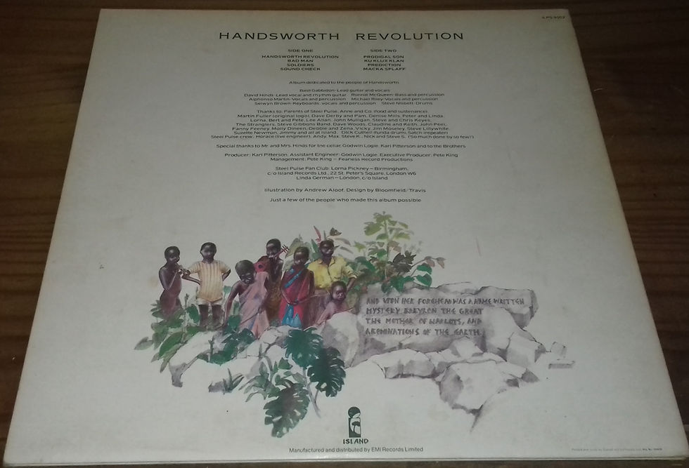 Miniatura: Steel Pulse - Handsworth Revolution (LP, Album, Gat) (Island Records)