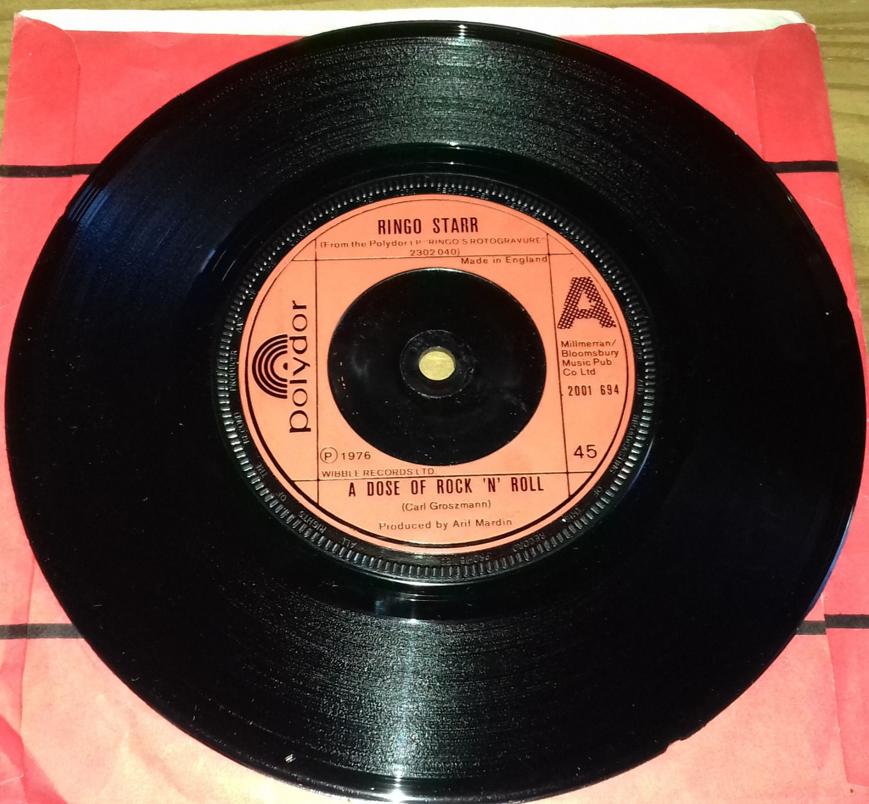 Ringo Starr - A Dose Of Rock 'N' Roll (7", Single) (Polydor)