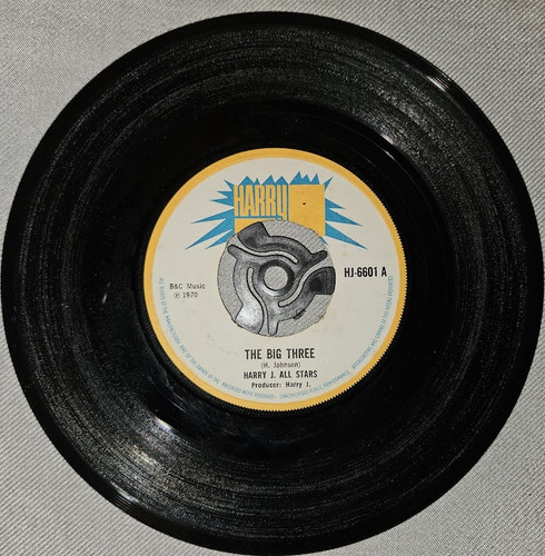 英7” Harry J. All Stars / Lloyd Rob The Big Three / Lavender HJ6601 Harry J Records /00050 Harry J. All Stars / Lloyd Robinson - The Big Three / Lavender (7