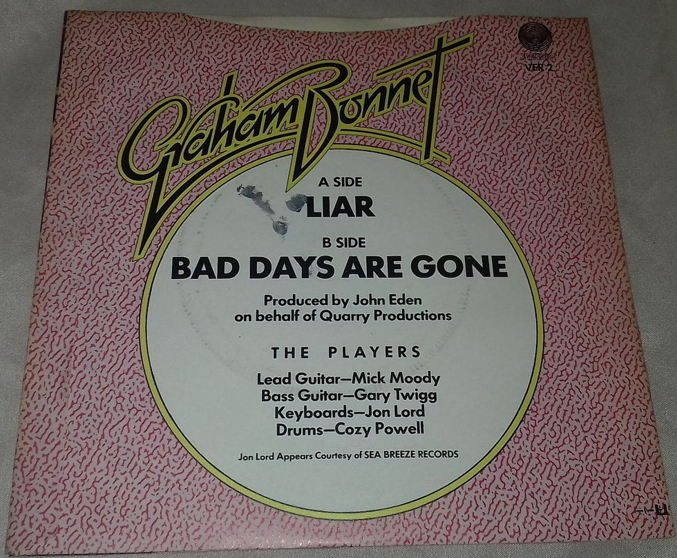 Thumbnail: Graham Bonnet - Liar (7", Single) (Vertigo)