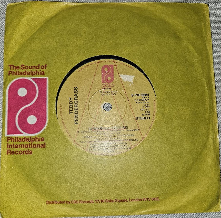 Teddy Pendergrass - Somebody Told Me / The More I Get The More I Want (7", Singl