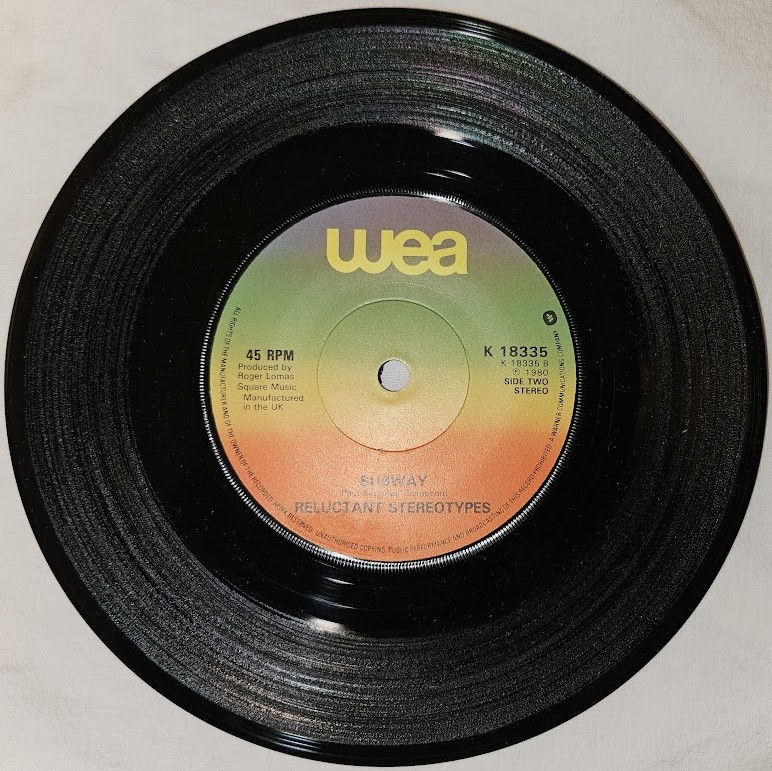 Pikkukuva: Reluctant Stereotypes - Plans For Today (7", Single) (WEA)