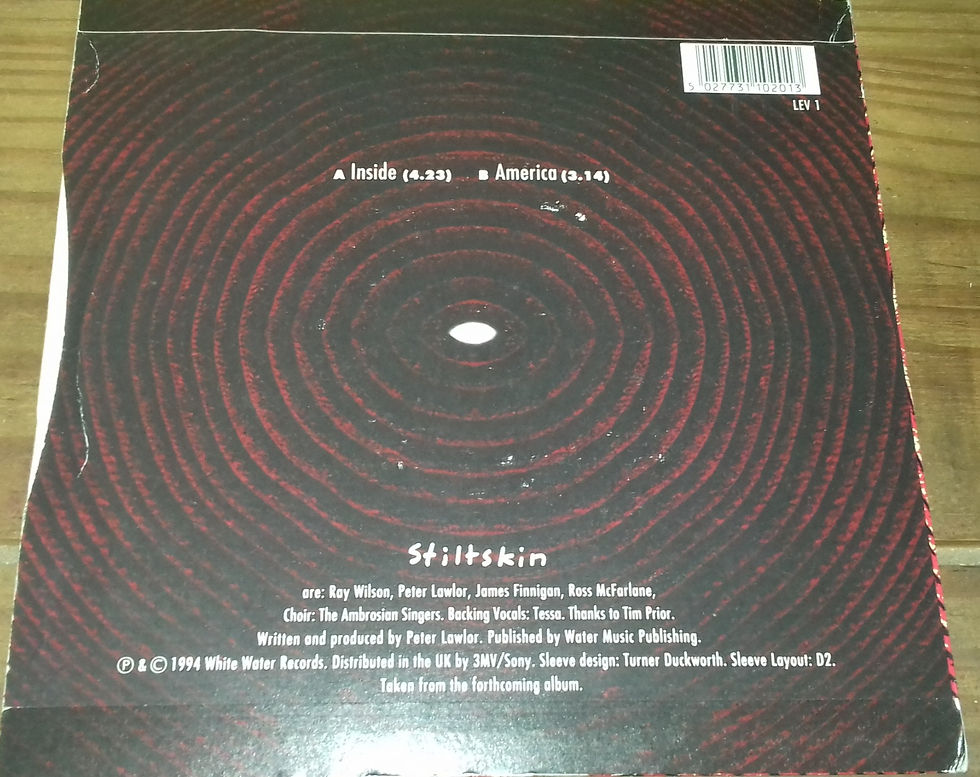 Miniatura: Stiltskin - Inside (7", Single) (White Water Records)
