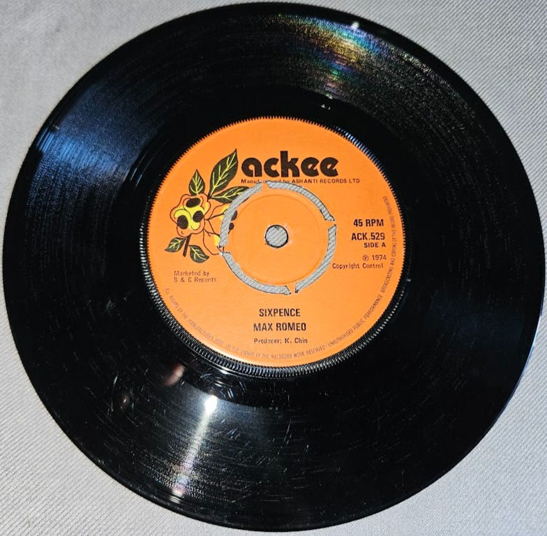 Max Romeo - Sixpence (7", Single) (Ackee)