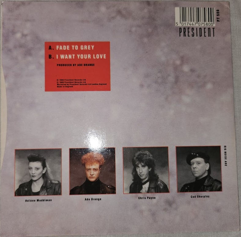 ภาพขนาดย่อ: Big Noise - Fade To Grey (7") (President Records)