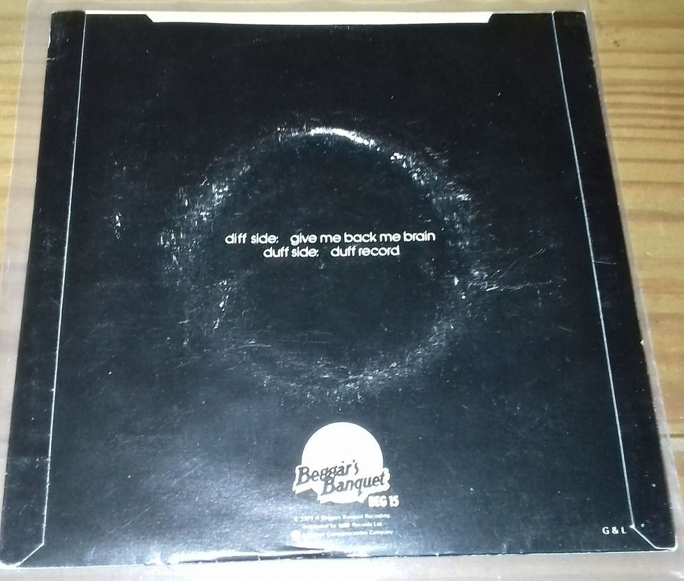 Miniature : Duffo - Give Me Back Me Brain (7", Single) (Beggars Banquet)
