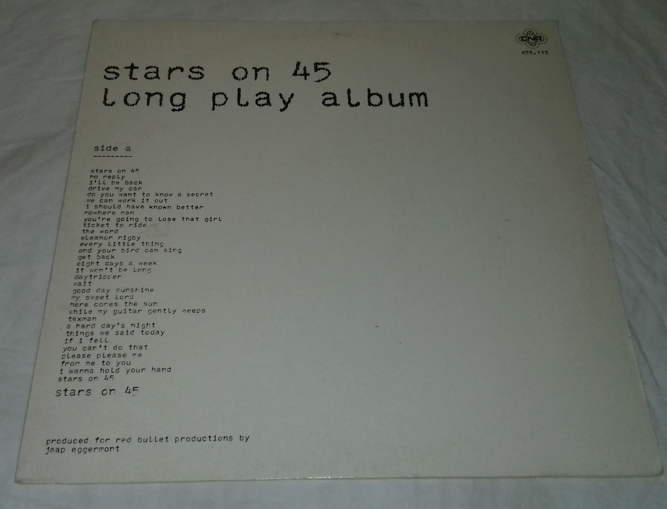 Stars On 45 - Long Play Album (LP, Album) (CNR)