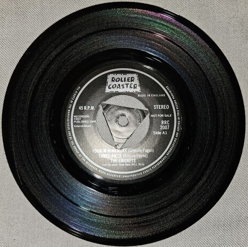 The Crickets - Your M-M-Memory (7", EP, Promo) (Rollercoaster Records)