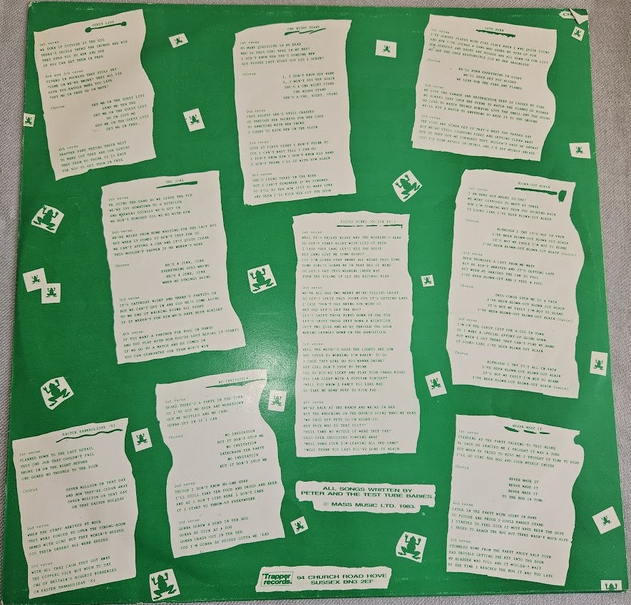 Thumbnail: Peter And The Test Tube Babies - The Mating Sounds Of South American Frogs (LP,