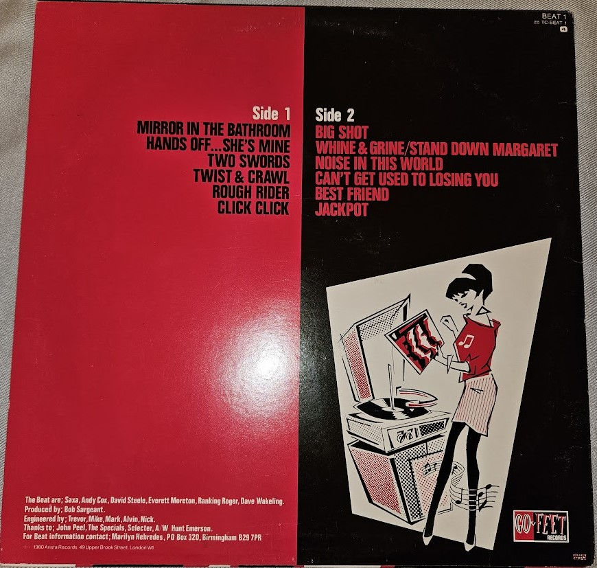 Miniatura: The Beat  - I Just Can't Stop It (LP, Album) (Go-Feet Records)