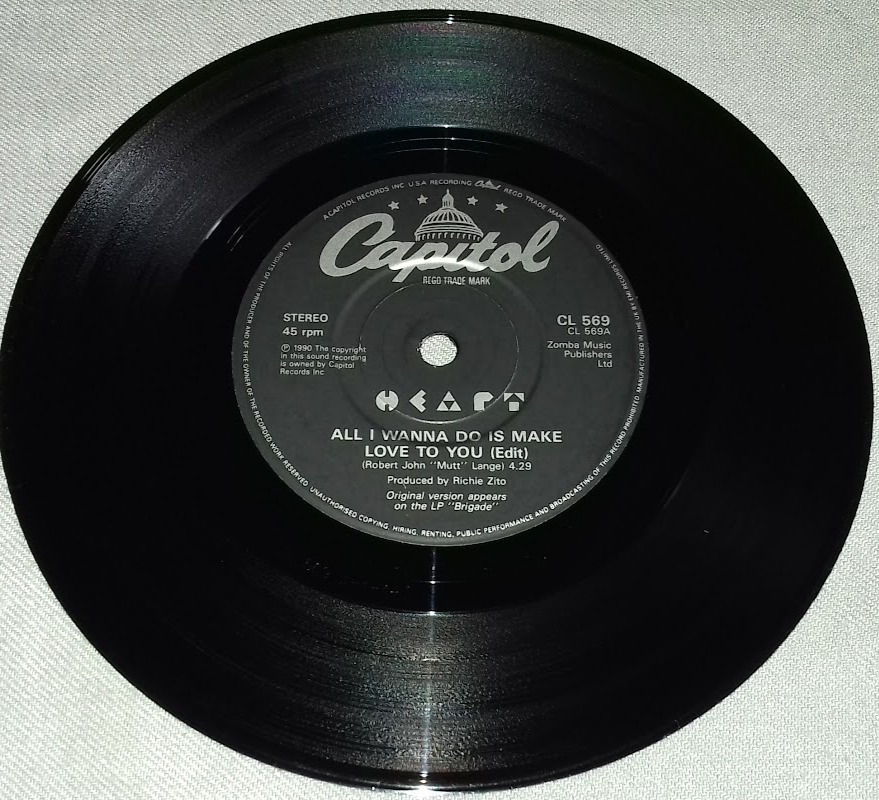 Miniatura: Heart - All I Wanna Do (7", Single, Pap) (Capitol Records)