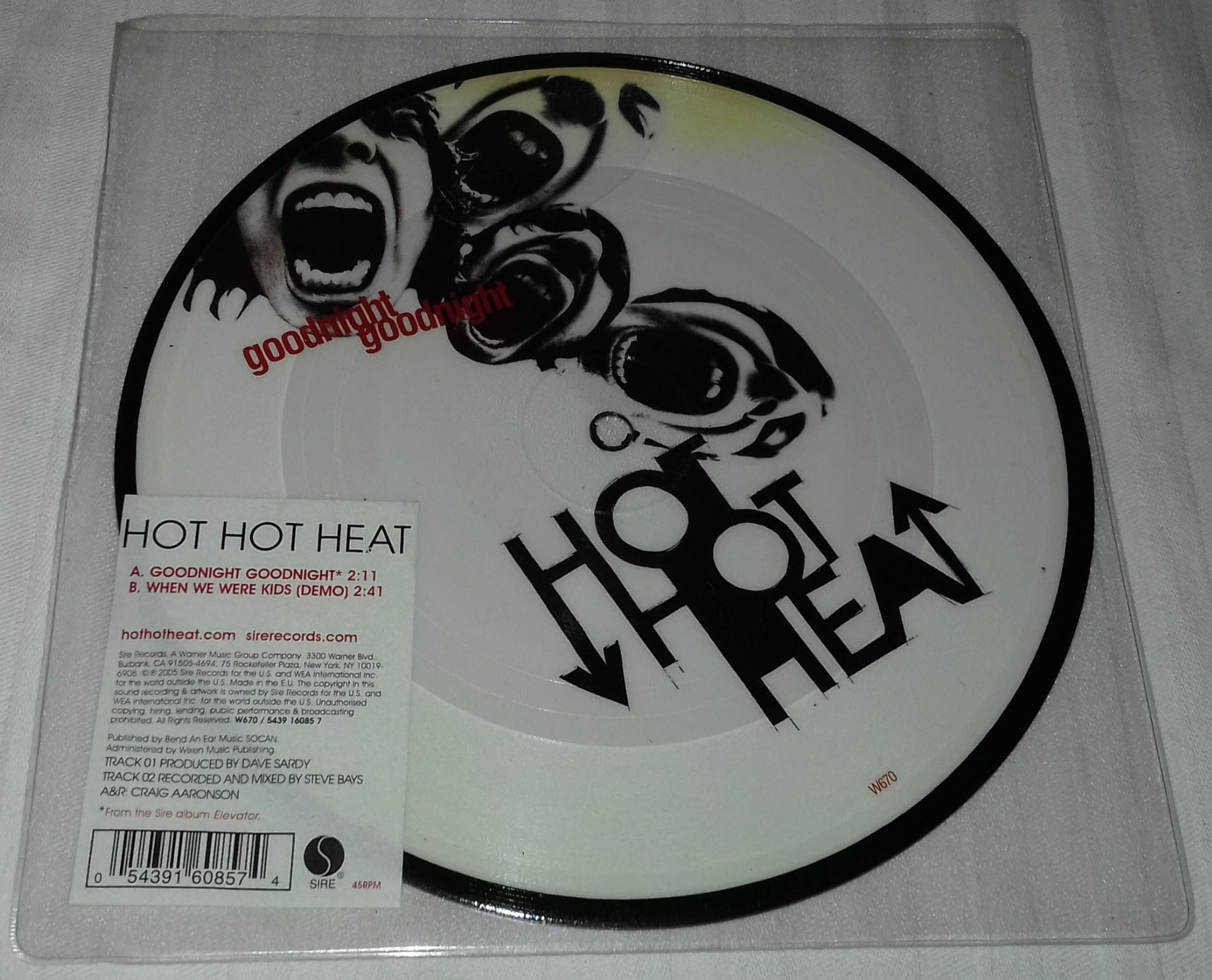 Hot Hot Heat - Goodnight Goodnight (7", Pic) (Sire)