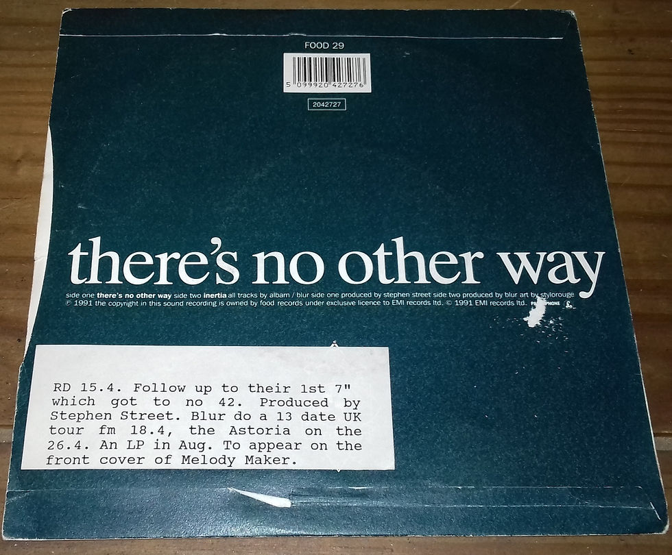 Miniaturbild: Blur - There's No Other Way (7", Single, Pap) (Food)