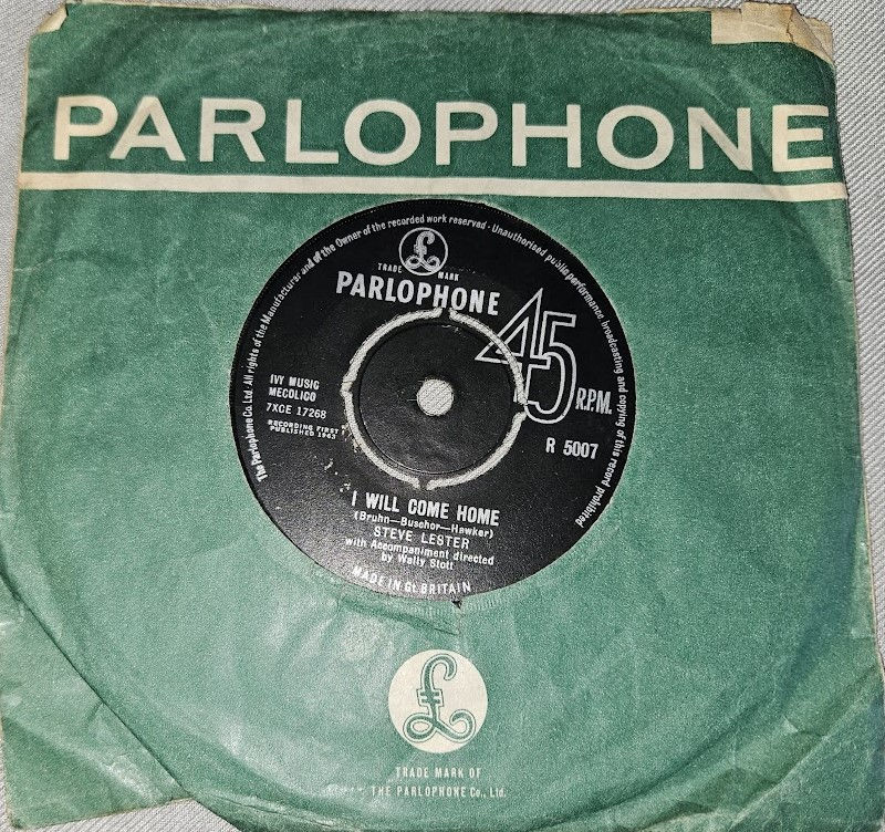 Steve Lester - I Will Come Home (7") (Parlophone)