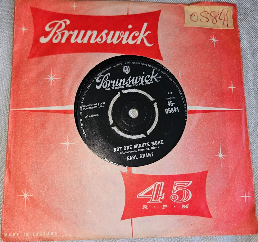 Earl Grant - Not One Minute More (7", Single) (Brunswick, Brunswick)