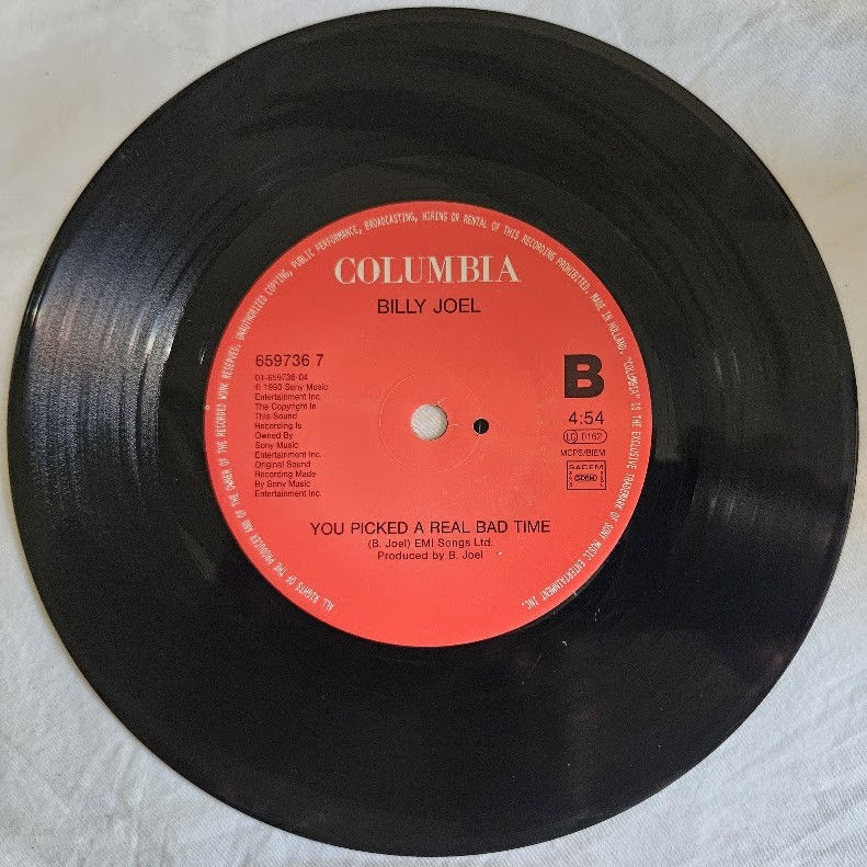 サムネイル： Billy Joel - All About Soul (7", Single) (Columbia)