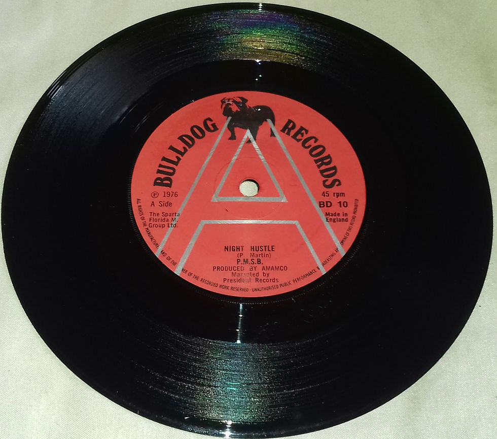 P.M.S.B. - Night Hustle (7", Promo) (Bulldog Records)