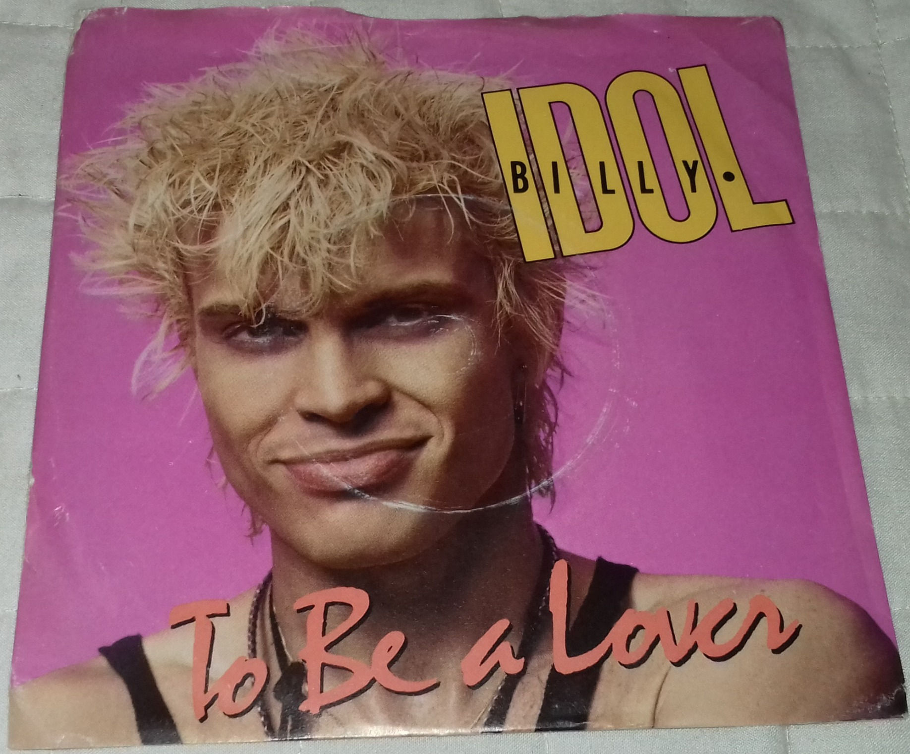 Billy Idol - To Be A Lover (7", Single, Blu) (Chrysalis)