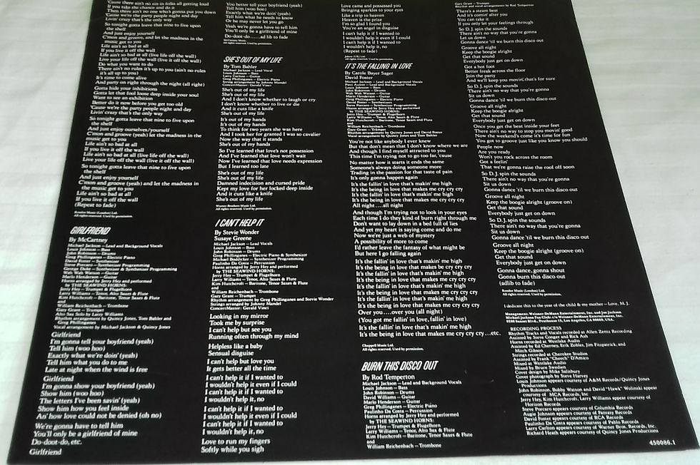 Miniatyrbild: Michael Jackson - Off The Wall (LP, Album, RE) (Epic, Epic)