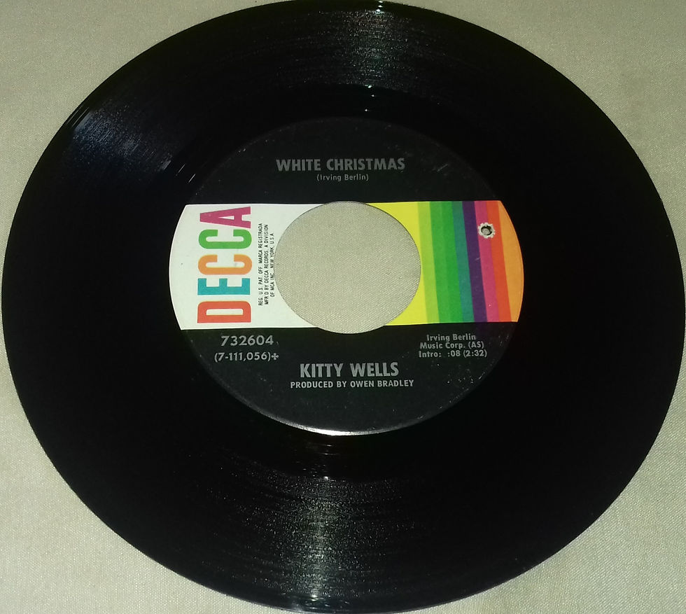 Miniature : Kitty Wells And Johnny Wright  - There Won't Be Any Tree This Christmas (7",