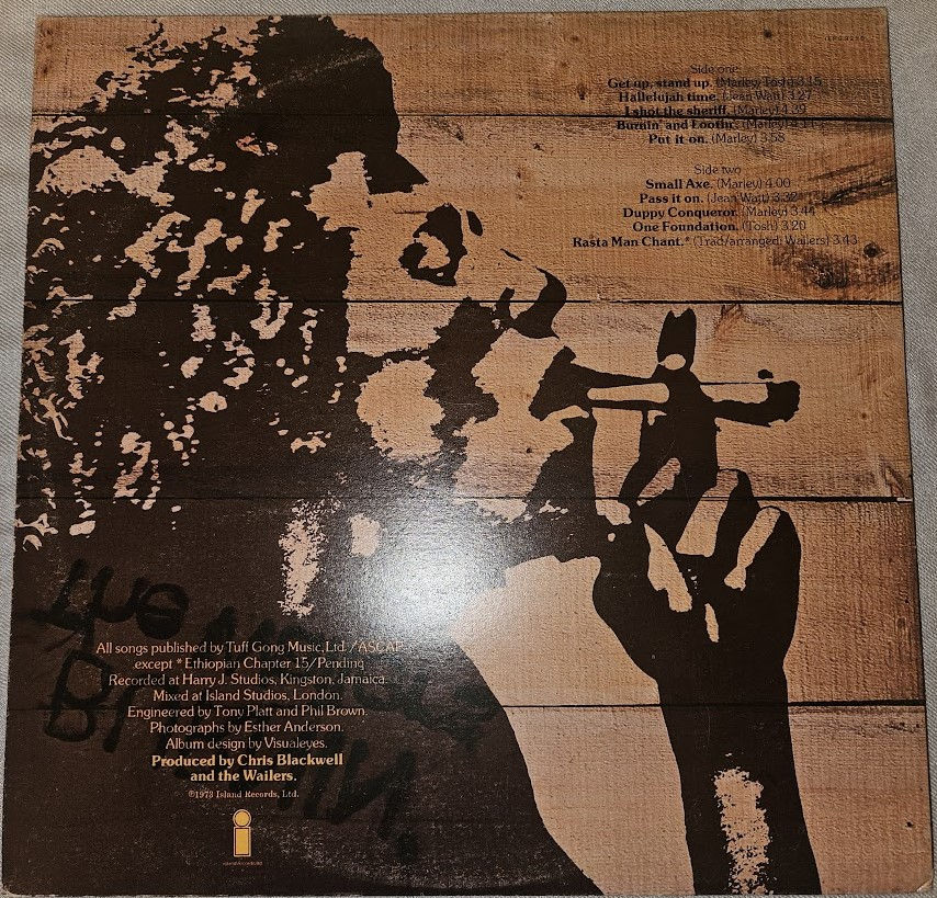 Miniature : The Wailers - Burnin' (LP, Album, Gat) (Island Records)