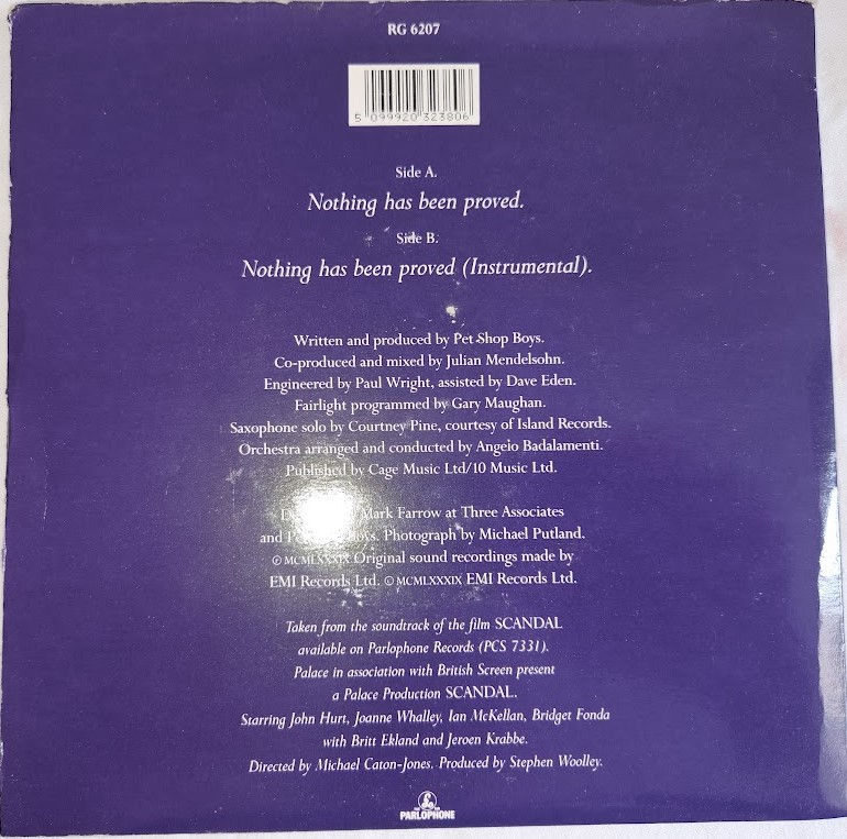 ภาพขนาดย่อ: Dusty Springfield - Nothing Has Been Proved (7", Single, Ltd, Gat) (Parlophone,