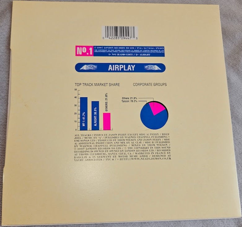 Miniatura: A - No. 1 (7", Single) (Tycoon Recordings)