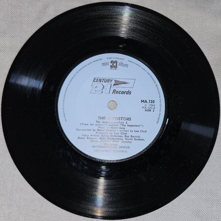 Miniatyrbild: Barry Gray - The Imposters Featuring International Rescue (7", MiniAlbum) (Centu