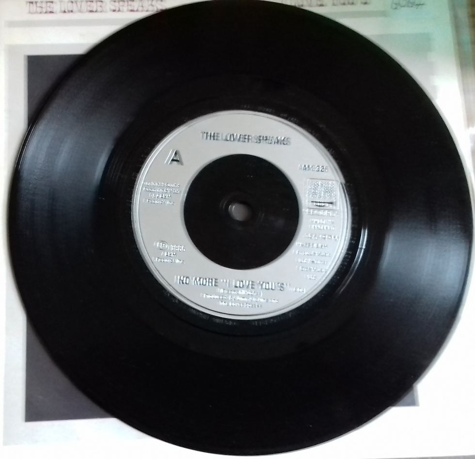 Miniatyrbild: The Lover Speaks - No More "I Love You's" (7", Single, Sil) (A&M Records)