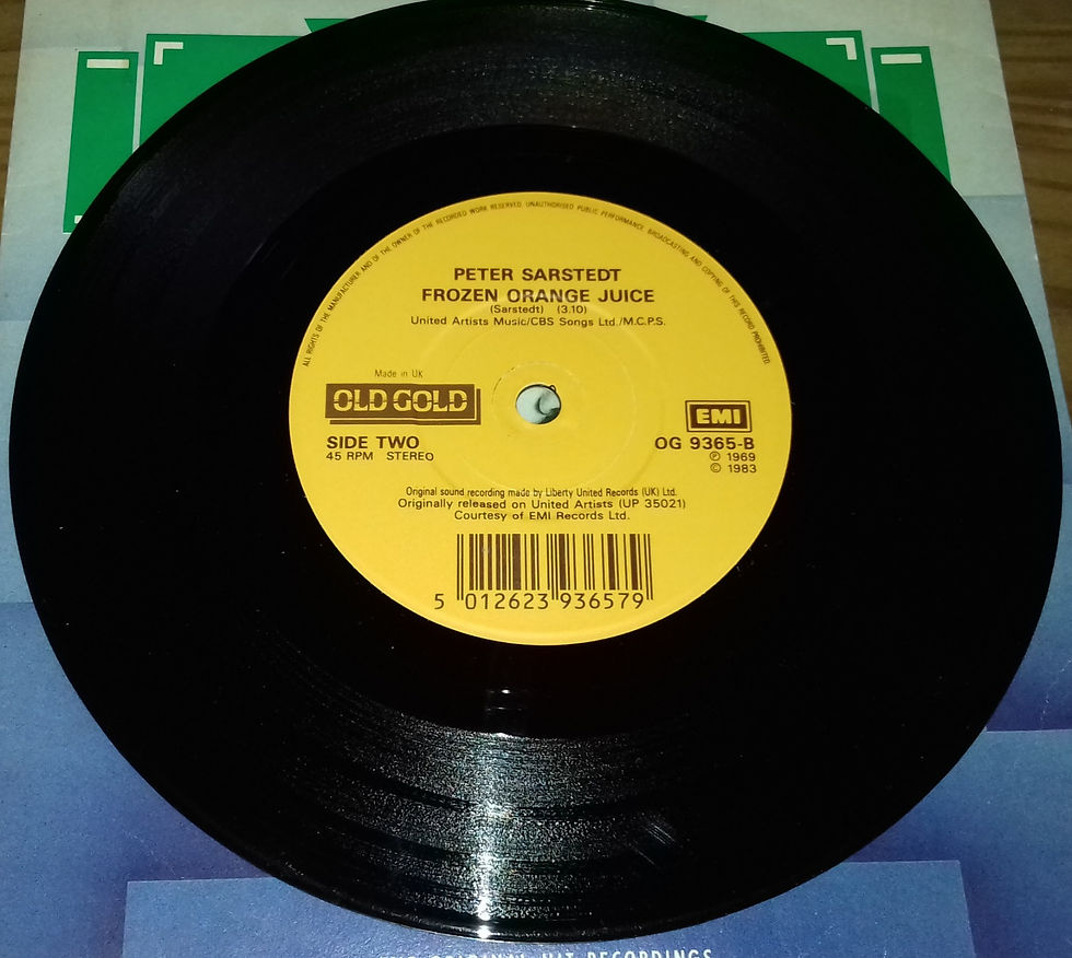 Miniature : Peter Sarstedt - Where Do You Go To (My Lovely) / Frozen Orange Juice (7", Singl