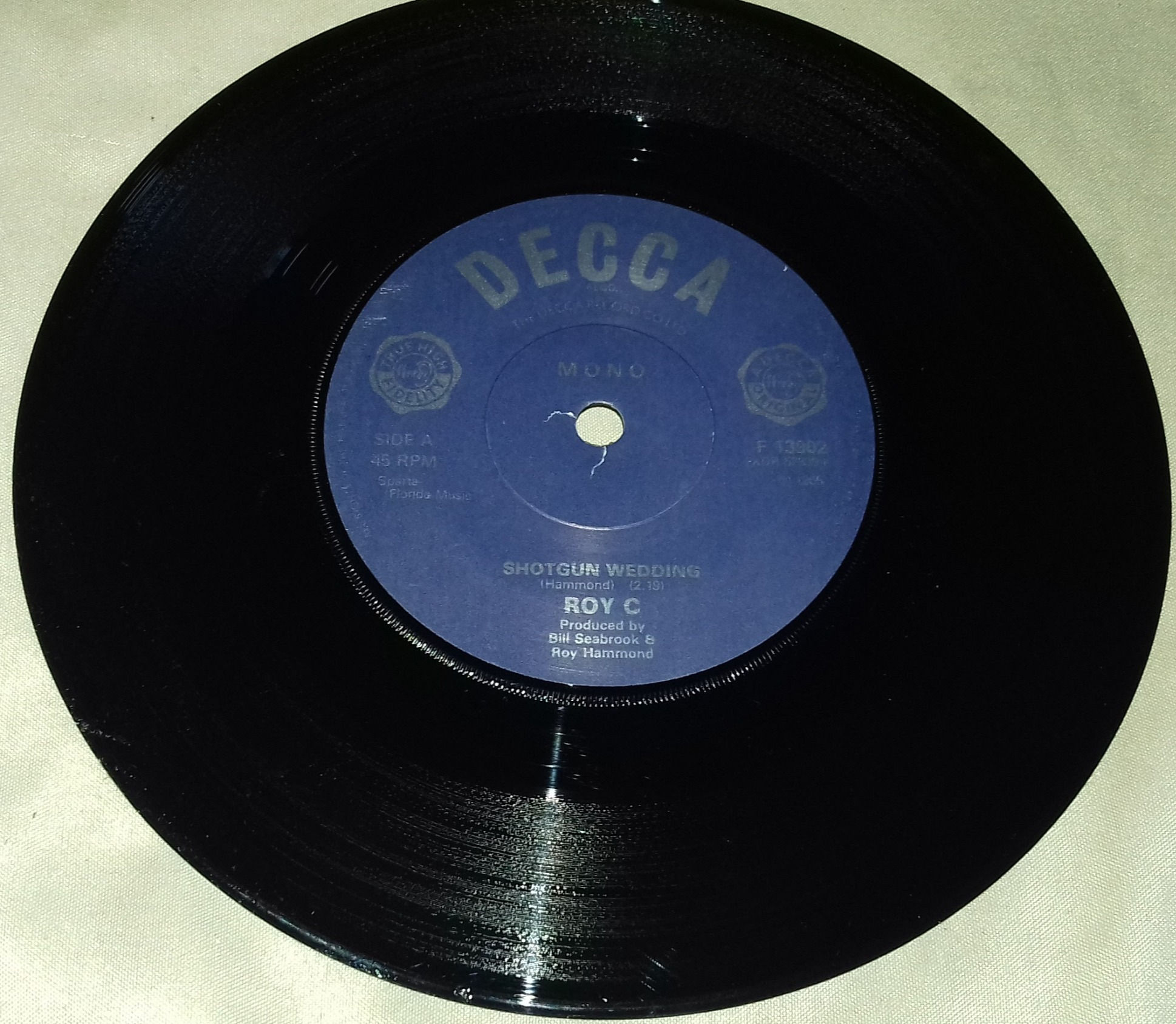 Roy C* - Shotgun Wedding (7", Mono, RE) (Decca)