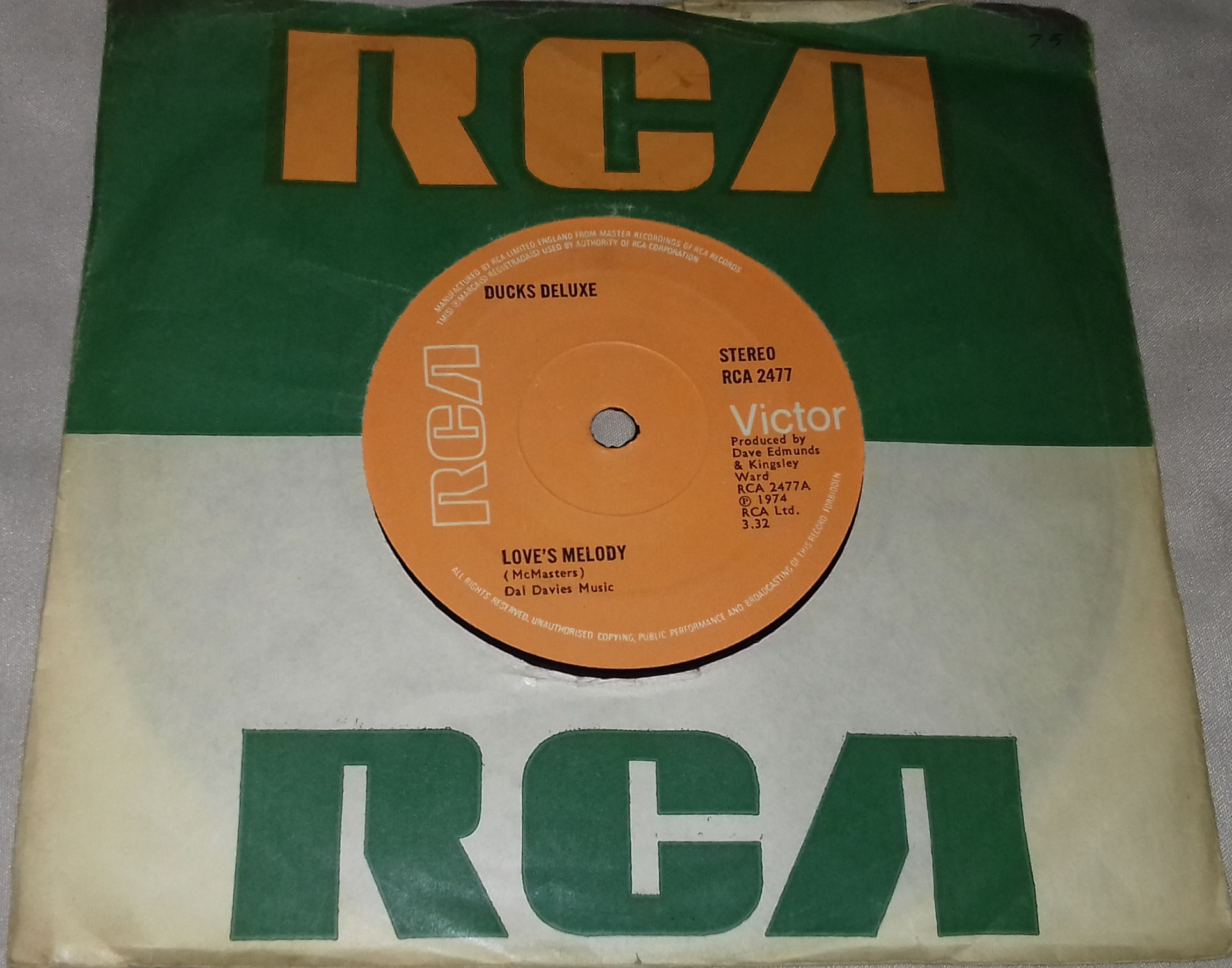 Ducks Deluxe - Love's Melody (7", Single) (RCA Victor)