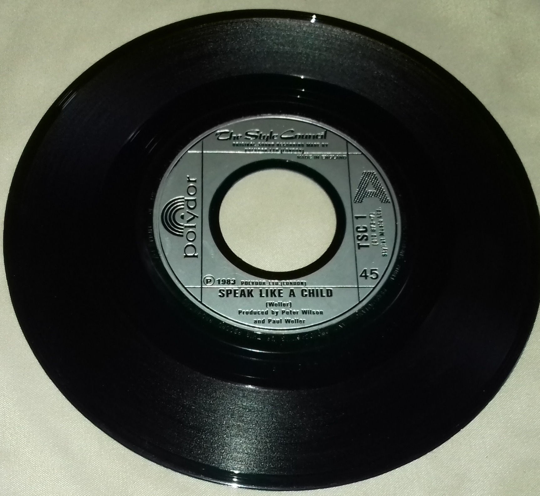 The Style Council - Speak Like A Child (7", Sil) (Polydor, Polydor)