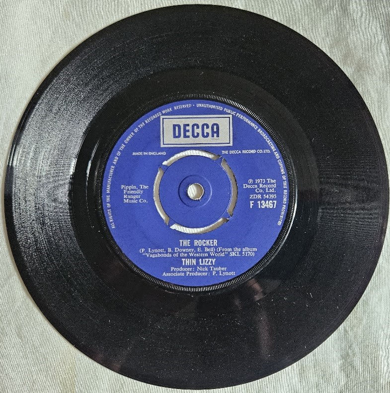Thin Lizzy - The Rocker (7", Single) (Decca)